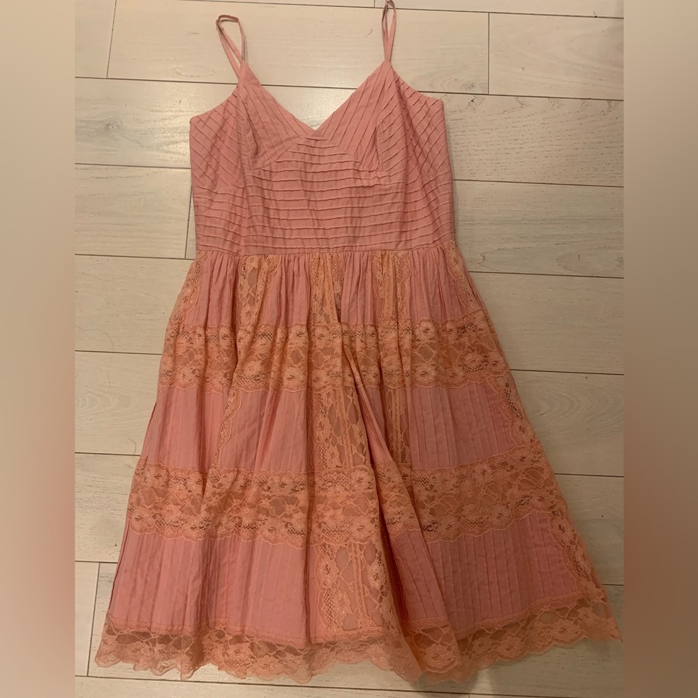 Betsey Johnson girly retro lace panel dress